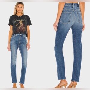 MOTHER Superior High Waisted Rider Skimp in Cowboys Don't Cry Jeans